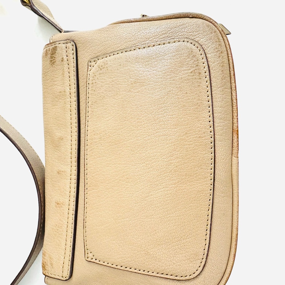 DKNY Beige Crossbody Bag with Gold Accents - Picture 12 of 16